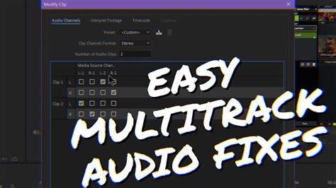 audio channel mapping premiere pro